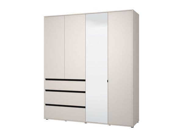 Ulion Cashmere Mirrored Wardrobe - 4 Door