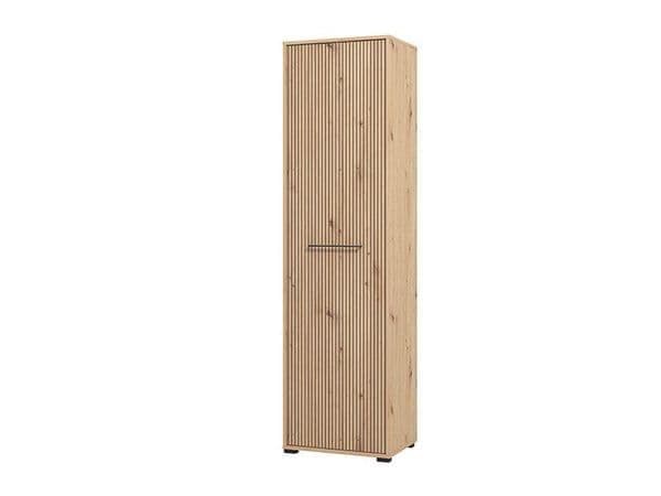 Garas Oak Slim Wardrobe - Slatted Design