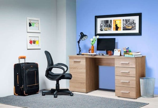 Xaneo Oak Effect Desk - Home Office