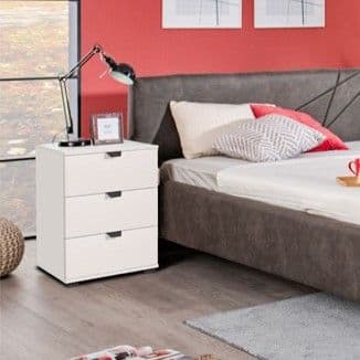 Gareth White Bedside Table - 3 Drawer