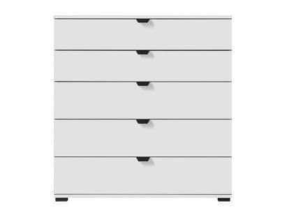 Xanel White 6-Drawer Chest - Wide Storage