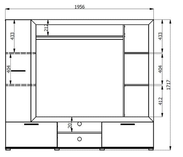 Maran Oak Entertainment Unit - TV Storage