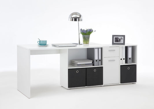 Elor White Corner Desk - Flexible Office