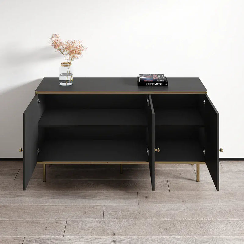 Daran Black & Gold Sideboard - 3 Door