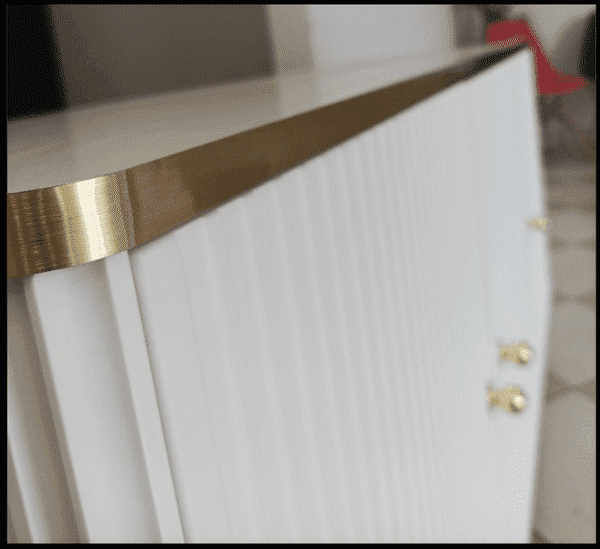 Wenar White & Gold Sideboard - 4 Door
