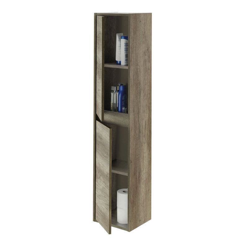 Yelis Oak Bathroom Cupboard - Wall Mounted