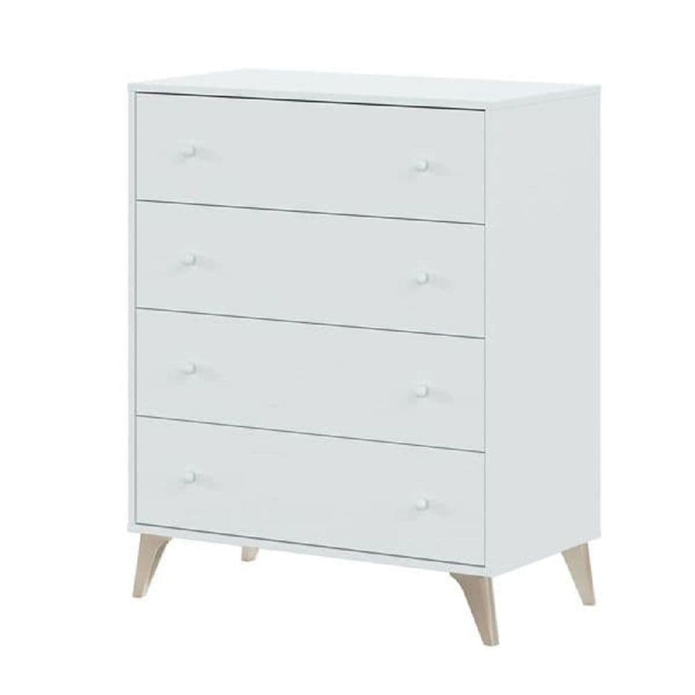 Noren White 4-Drawer Chest - Modern