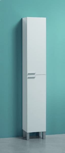 Vorin White Bathroom Cupboard - Tall