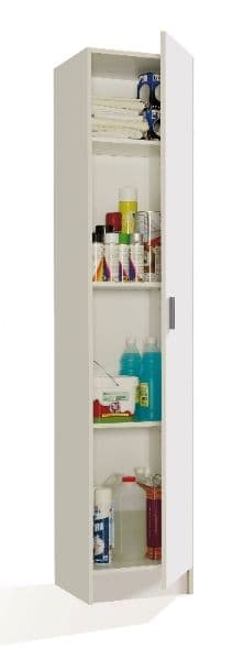 Alir White Narrow Cupboard - Multi-Purpose
