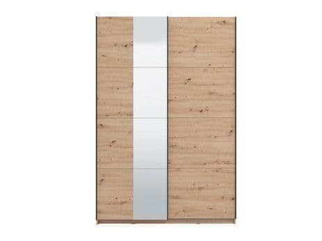 Selor Oak Sliding Wardrobe - Mirrored