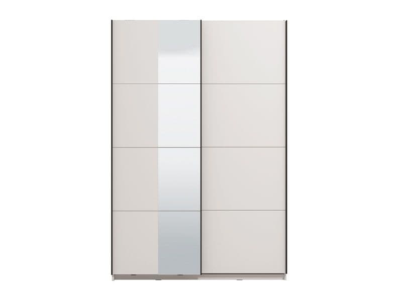 Selur White Sliding Wardrobe - Mirrored