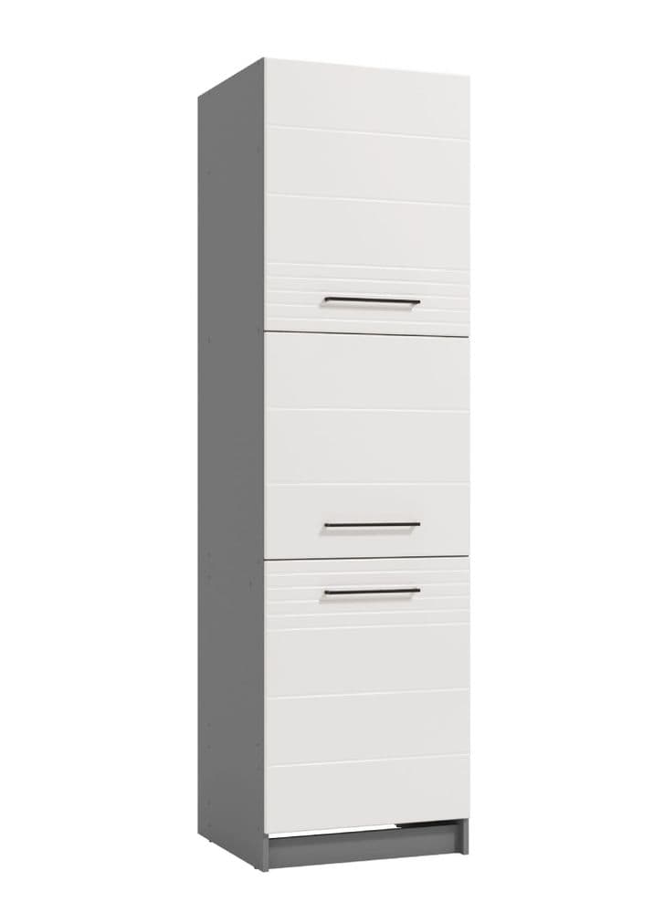 Torum White & Grey Larder Unit - 60cm Tall