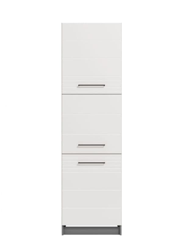 Torum White & Grey Larder Unit - 60cm Tall