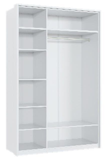Corin White Mirrored Wardrobe - 3 Door