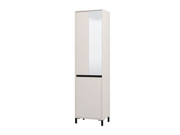 Garor White Tall Display Cabinet - Modern