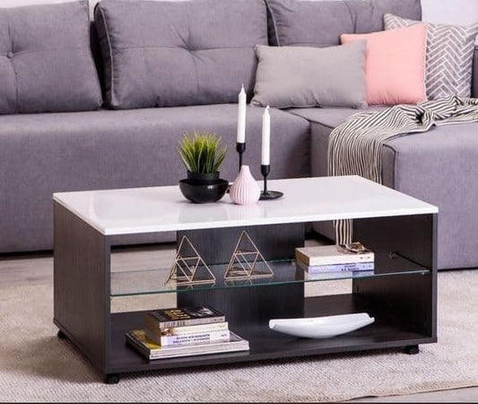 Wenel White Coffee Table - Modern Living