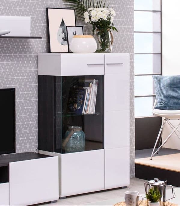 Kelal White Short Display Cabinet