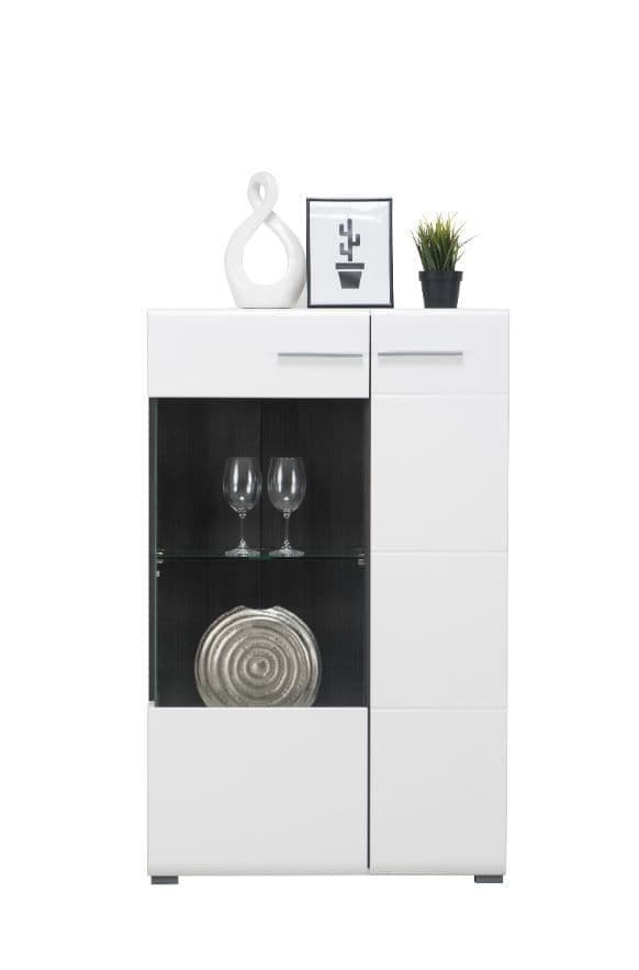 Kelal White Short Display Cabinet