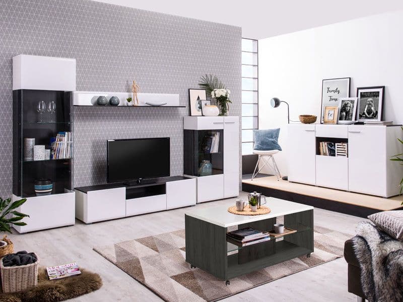 Wenix White TV Cabinet - Stylish Entertainment