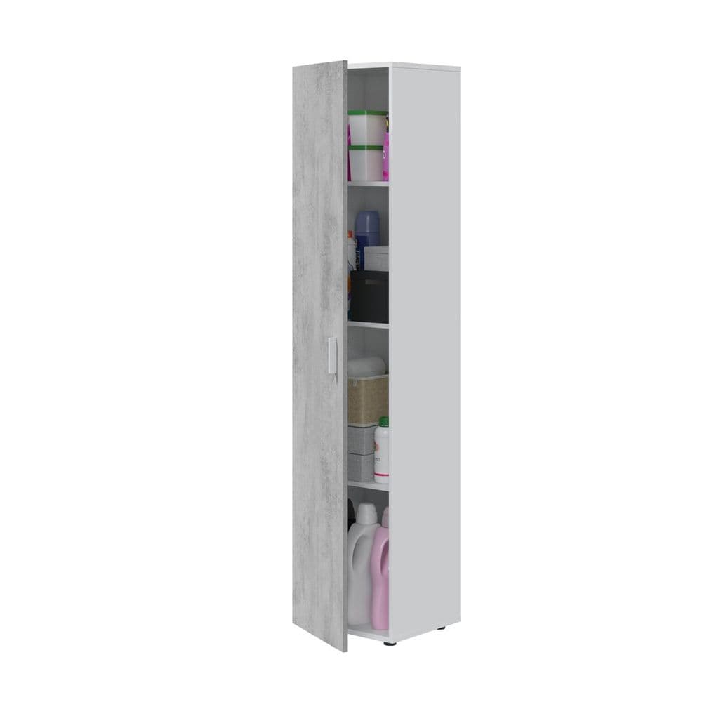 Torin Grey & White Utility Cupboard - Narrow
