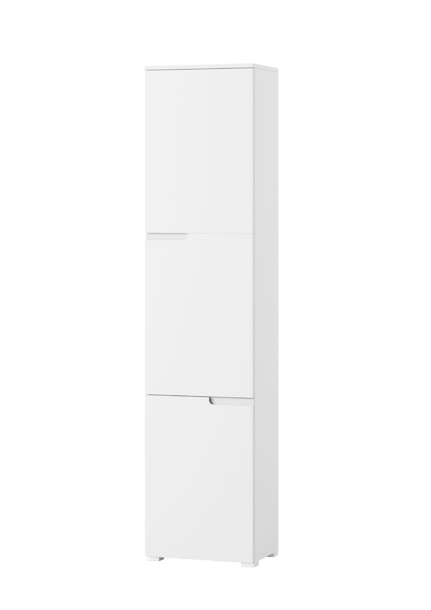 Jaral White Gloss Bookcase - 3 Door
