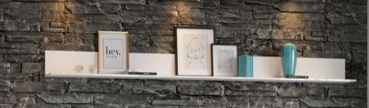 Jareth White Floating Shelf - Long Wall Mounted