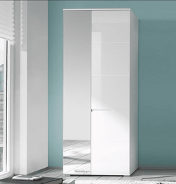 Loral Mirrored Wardrobe - Modern Storage