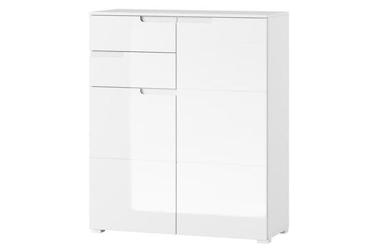 Daros White Sideboard - 2 Door, Tall