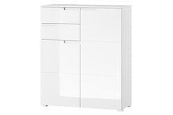 Daros White Sideboard - 2 Door, Tall