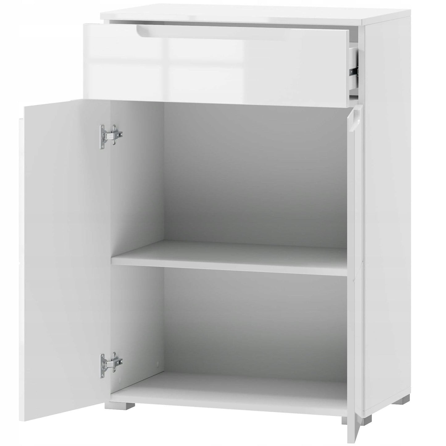 Fenar White Tall Sideboard - Gloss Finish