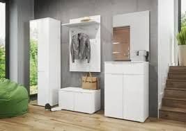 Fenar White Tall Sideboard - Gloss Finish