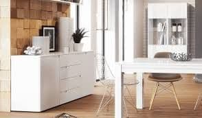 Heleth White Wide Sideboard - Spacious Storage
