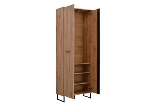 Kelis Oak Slim Wardrobe - 2 Door, Tall