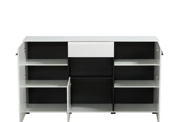 Selon White Tall Sideboard - Modern Storage
