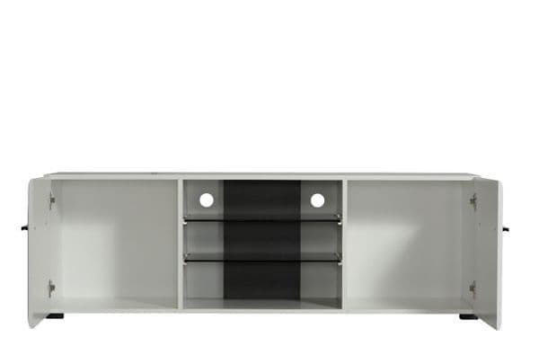 Voral White Large TV Cabinet - Entertainment