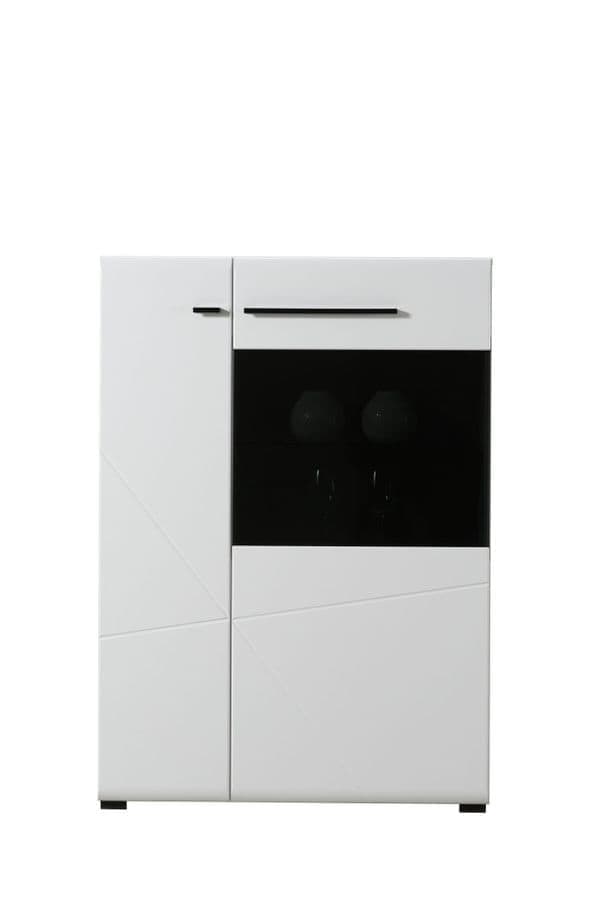 Lorion White Short Display Cabinet