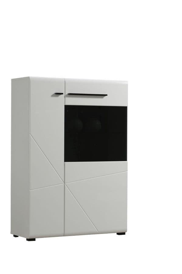 Lorion White Short Display Cabinet