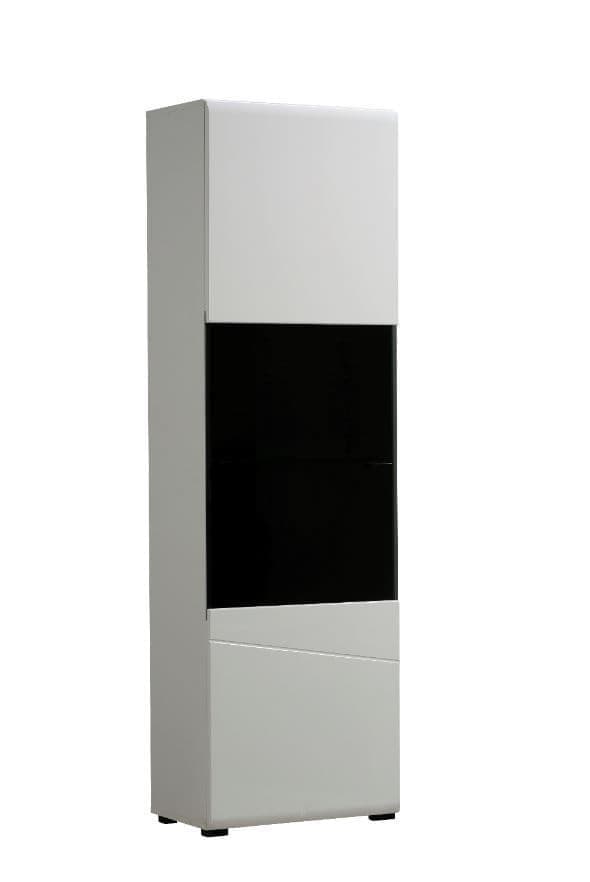 Aleo White Tall Display Cabinet