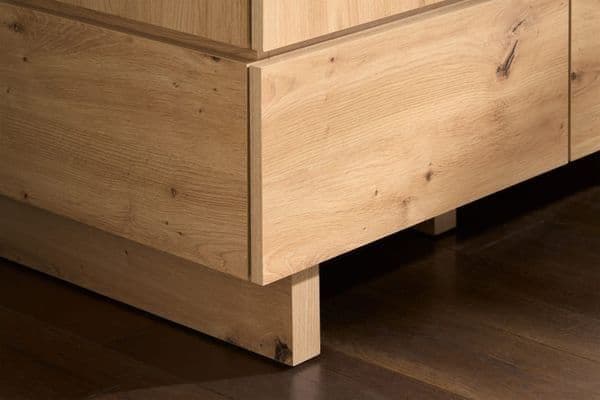 Selum Oak Double Wardrobe - 2 Door, 2 Drawer