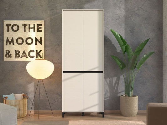 Noral Cashmere Shoe Cabinet - 40 Pair, Tall