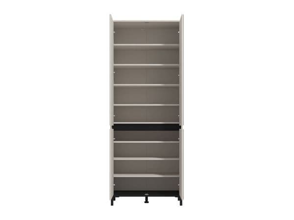 Quinen Cashmere Shoe Cabinet - Mirrored, 40 Pair