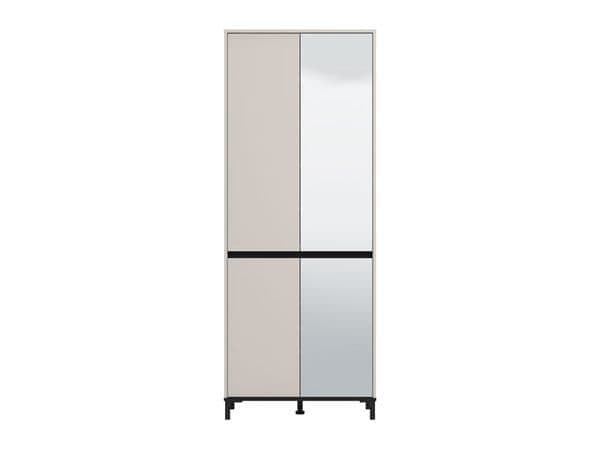 Quinen Cashmere Shoe Cabinet - Mirrored, 40 Pair