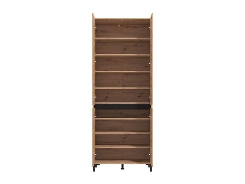 Orar Oak Shoe Cabinet - 40 Pair, Tall
