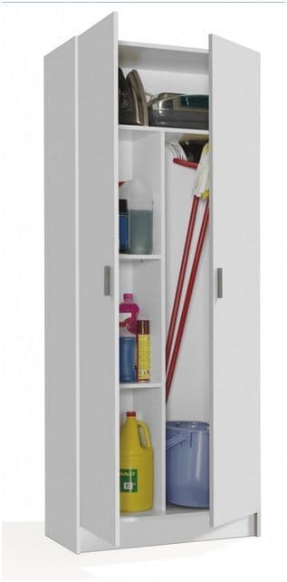 Loren Broom Cupboard - 2 Door, Utility