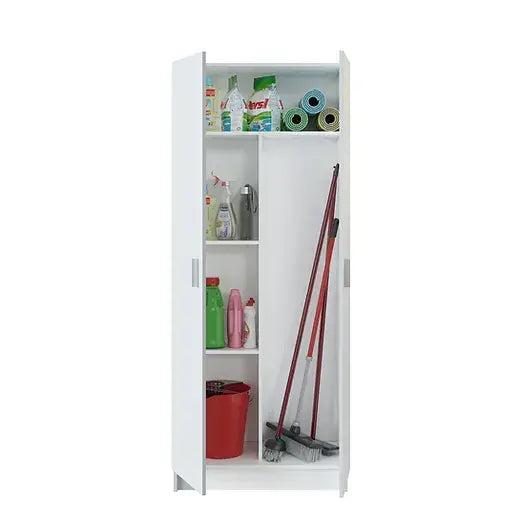 Loren Broom Cupboard - 2 Door, Utility