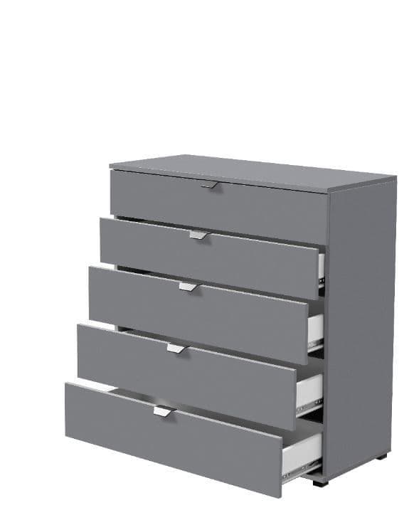 Beleth Grey Chest of Drawers - Modern