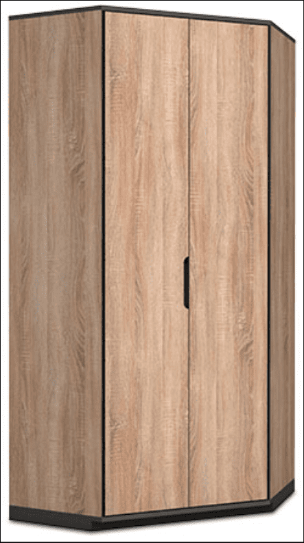 Kelen Corner Wardrobe - Space-Saving