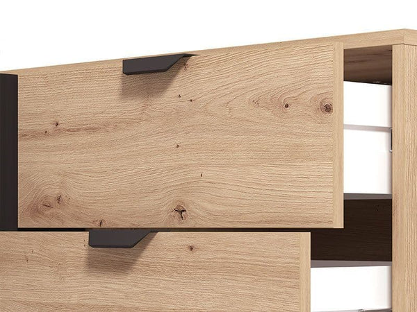 Fenon Oak & Black Sideboard - Modern