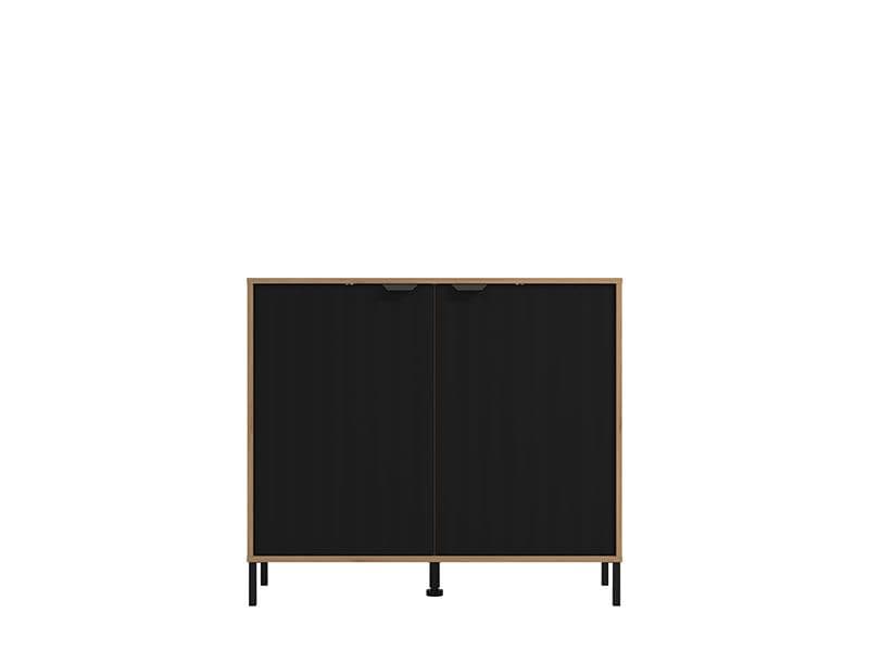 Norel Oak & Black Sideboard - Small