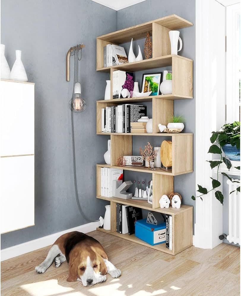 Peren Oak Bookcase - Modern Storage